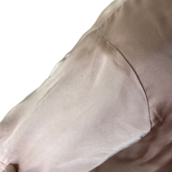 NATION LTD June Sateen V Neck Top in Latte Pink Size Small - Picture 8 of 14